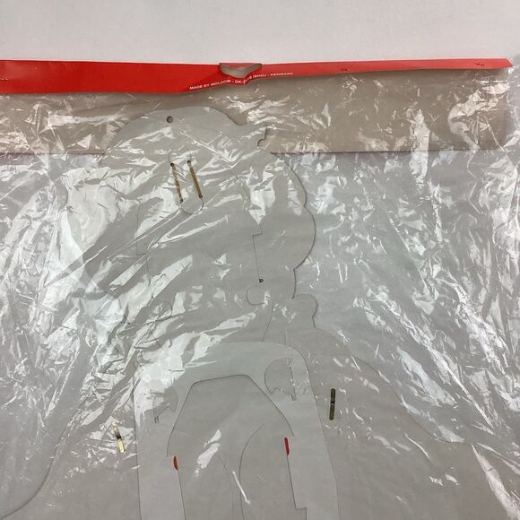 Vintage Pull String Santa Christmas Advent Calendar Denmark Moldow Movable Clown - Picture 7 of 12